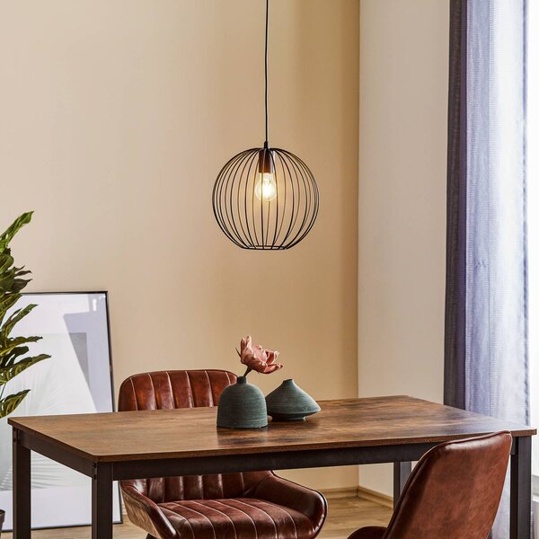 Lampada a sospensione Cumera HELAM, dimmerabile, Nero, Soggiorno / Sala da pranzo, Metallo, Moderno, Lampada a sospensione