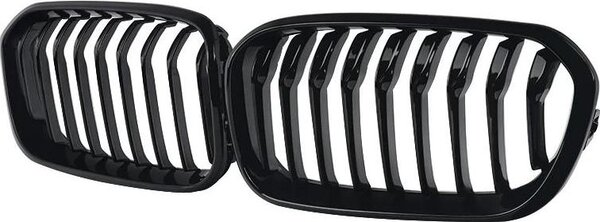Griglie da corsa, plastica ABS resistente, facile installazione, nero lucido