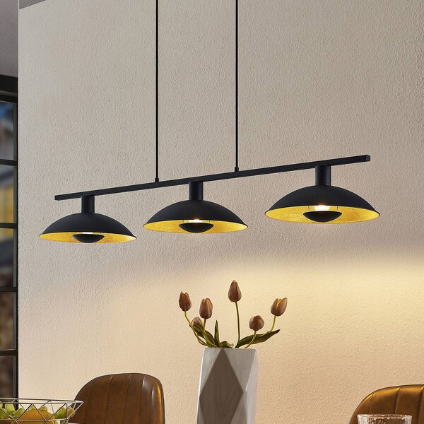 Lampada a sospensione Narisara Lindby, dimmerabile, Nero, Soggiorno / Sala da pranzo, Metallo, Moderno, Lampada a sospensione