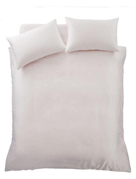 Set copripiumino e federa rosa in raso di seta per letto matrimoniale e per letto esteso 230x220 cm Silky Soft – Catherine Lansfield