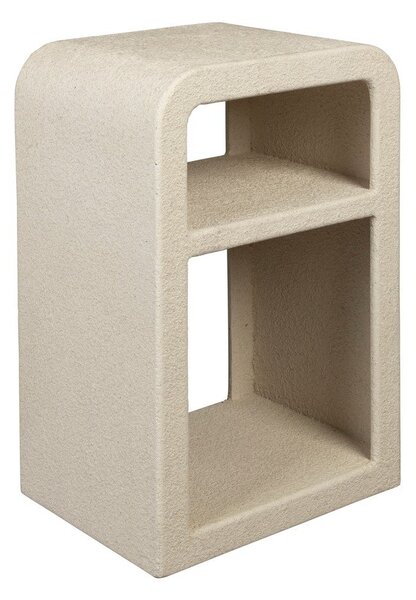 Comodino beige con ripiani Veda – Dutchbone