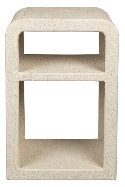 Comodino beige con ripiani Veda – Dutchbone