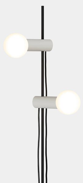 LEDS-C4 Nude Double piantana E27 grigio/nero