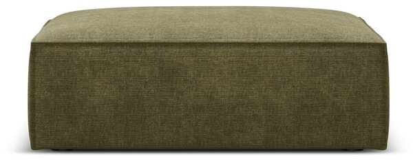 Poggiapiedi verde con rivestimento in ciniglia Vanda – Mazzini Sofas