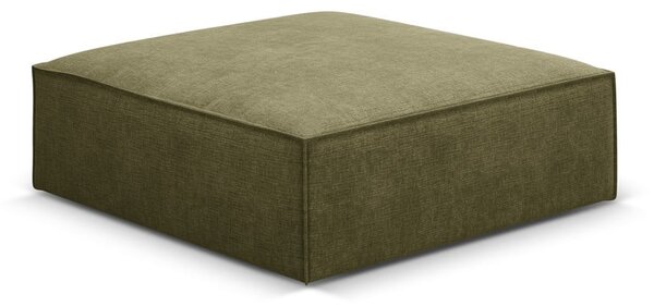 Poggiapiedi verde con rivestimento in ciniglia Vanda – Mazzini Sofas