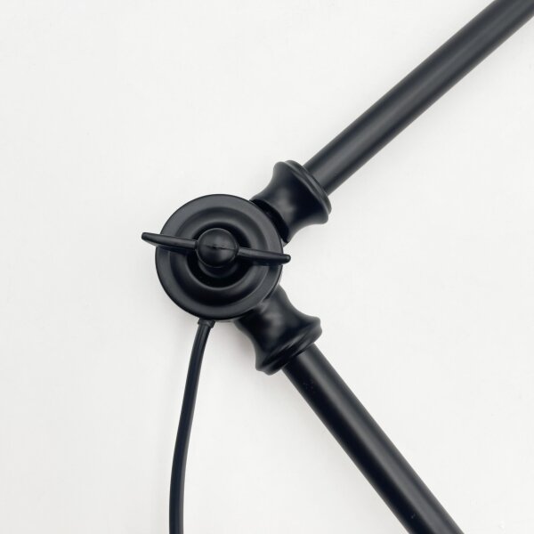 Brilagi - Lampadario LED su asta IRONBEAM 1xE27/60W/230V nero