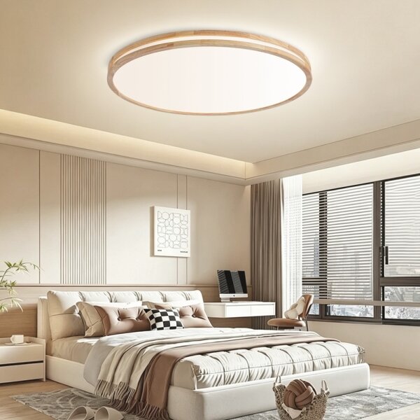 Brilagi - Lampada LED dimmerabile MOLINA LED/128W/230V 3000-6000K, rovere, diam. 100 cm, con telecomando