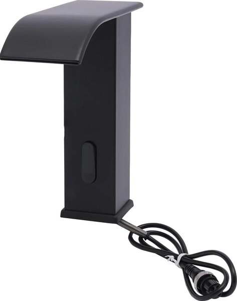 Rubinetto con sensore a infrarossi - Rubinetto da lavabo senza contatto per il bagno - Montaggio a vista - Ottone/acciaio inossidabile 304, cartuccia in Vetroceramica - Raggio di rilevamento di 5 cm - Nero