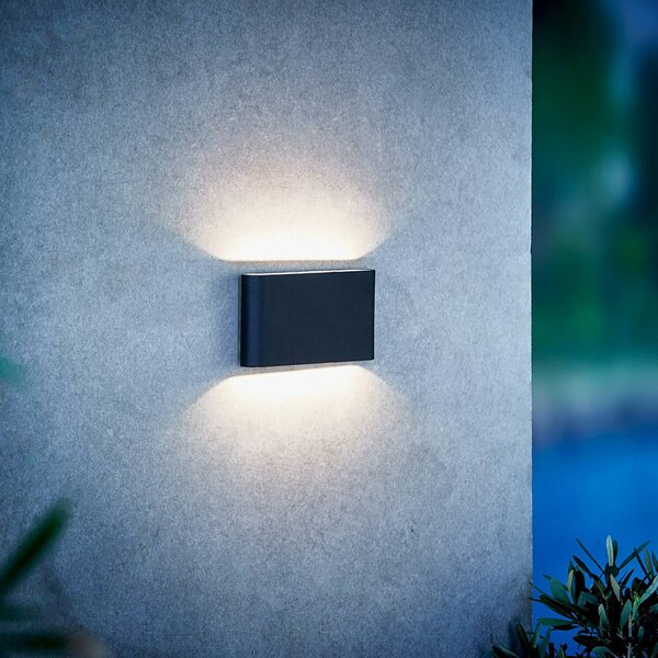 Nordlux Applique LED da esterni Kinver linea piatta, nero