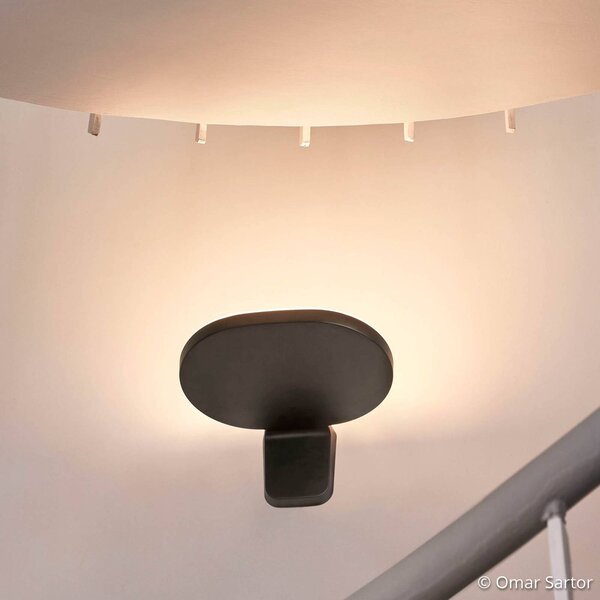 FLOS Oplight W1 applique LED, nero