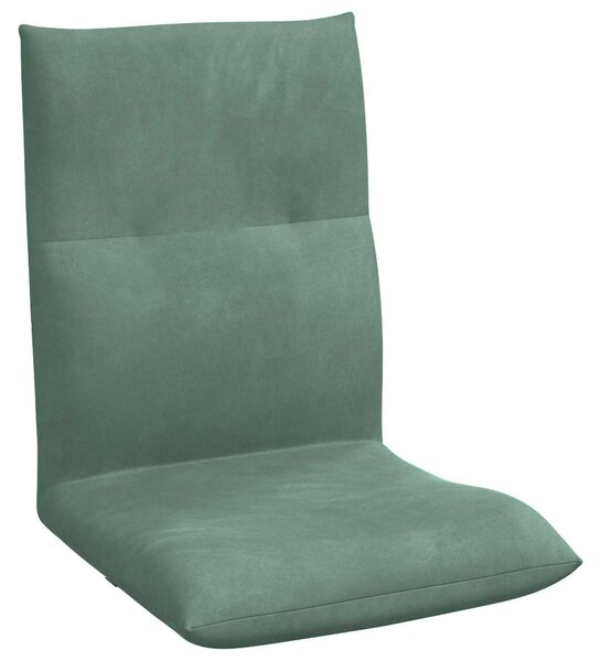 VidaXL Poltrona reclinabile verde mare in velluto