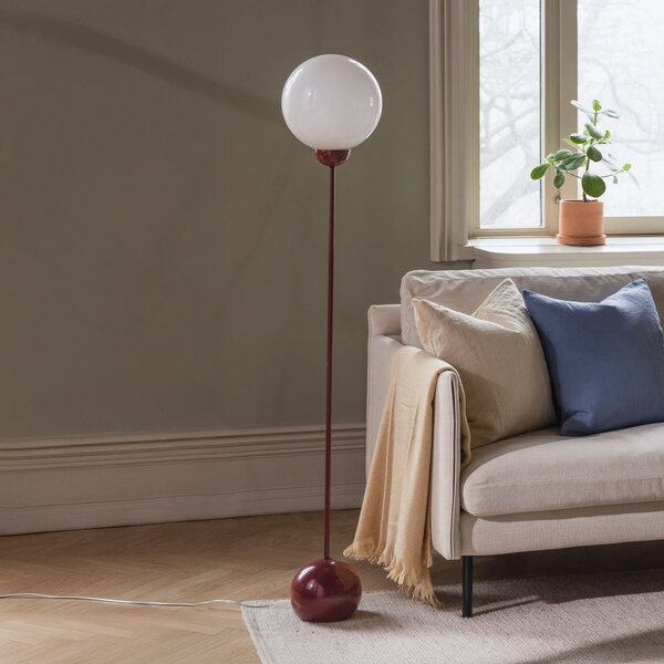 Lampada da terra Globen Lighting, Ripley, Bianco, Soggiorno, Vetro, Scandinavo