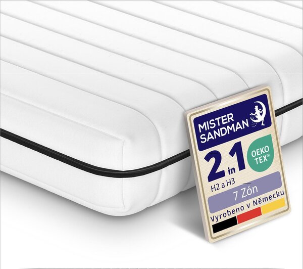 Materasso in schiuma fredda 120 x 190 cm - 15 cm di altezza - H2 e H3 - ergonomico, traspirante ed elasticizzato