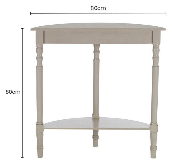 Tavolo consolle grigio in pino massiccio 30x80 cm Heritage – Premier Housewares