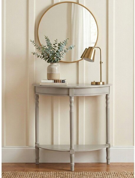 Tavolo consolle grigio in pino massiccio 30x80 cm Heritage – Premier Housewares