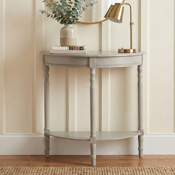 Tavolo consolle grigio in pino massiccio 30x80 cm Heritage – Premier Housewares