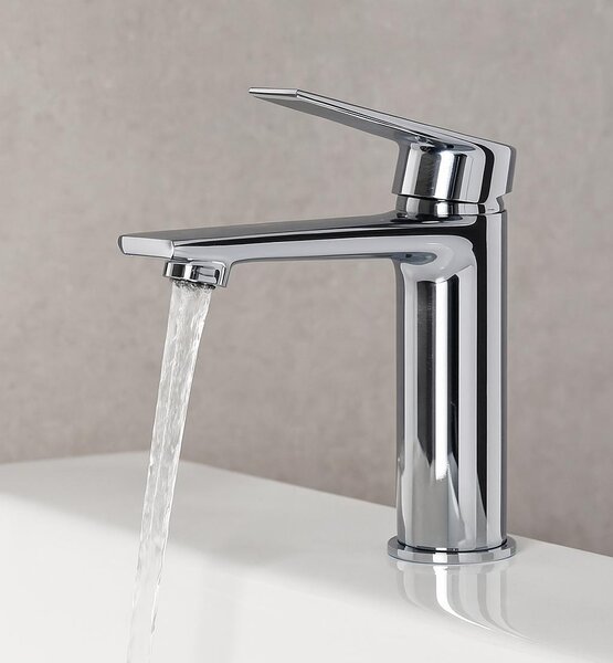 Miscelatore lavabo Rosa – cromo – miscelatore con set di installazione
