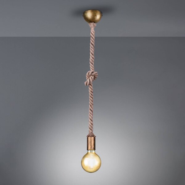 Trio Lighting Lampada a sospensione Rope decorativa a 1 luce