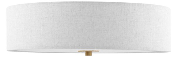 Plafoniera Globen Lighting, Noah, dimmerabile, Bianco, Soggiorno, Tessuto / Tessile, Scandinavo
