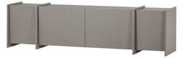 Mobile TV grigio con effetto frassino 200x53x44 cm Brock – WOOOD