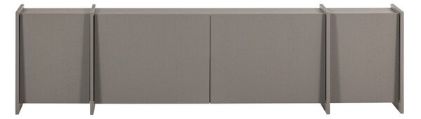 Mobile TV grigio con effetto frassino 200x53x44 cm Brock – WOOOD