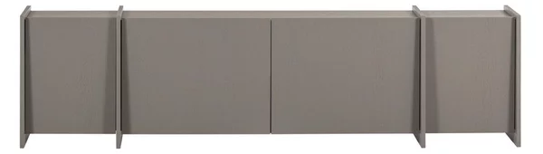 Mobile TV grigio con effetto frassino 200x53x44 cm Brock – WOOOD