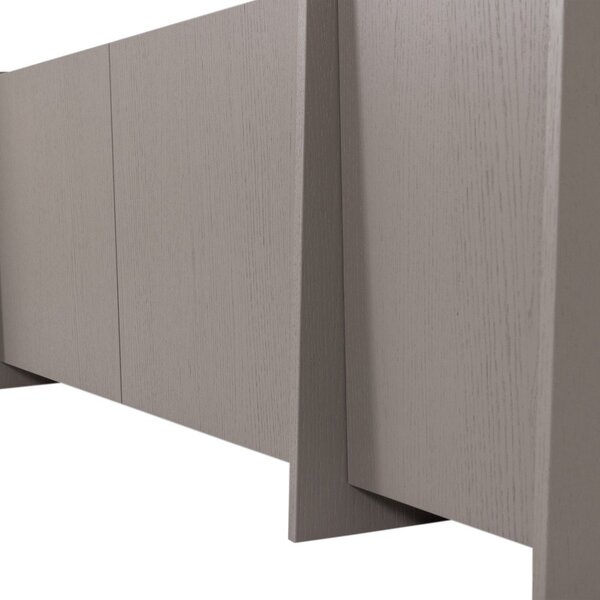 Mobile TV grigio con effetto frassino 200x53x44 cm Brock – WOOOD