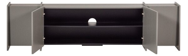 Mobile TV grigio con effetto frassino 200x53x44 cm Brock – WOOOD