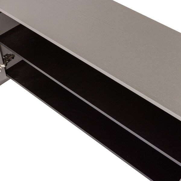 Mobile TV grigio con effetto frassino 200x53x44 cm Brock – WOOOD