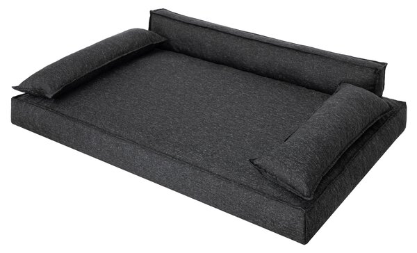 Letto per cani, materasso per animali domestici, letto per gatti, cuscino per cani, cesto per cani, divano per cani, posto letto per cani, ortopedico, mobili, nero, 99x66 cm