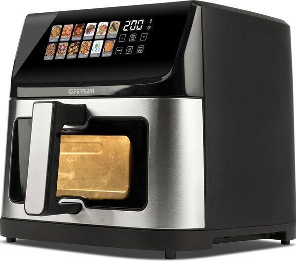 G3 Ferrari Friggitrice ad Aria 10 Litri Potenza 2300W con Timer colore Nero/Inox Friggisano 10 e Lode - G10222