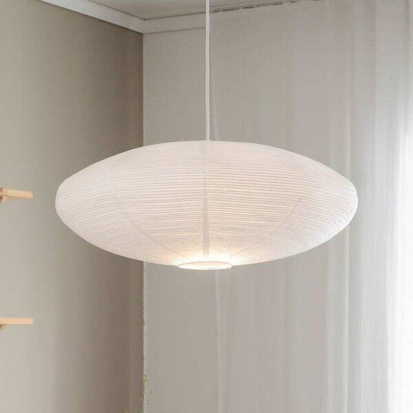 PR Home Lampada a sospensione Yuni, dimmerabile, Bianco / Opale, Soggiorno / Sala da pranzo, Carta / Lunolit / Lunopal, Scandinavo, Lampada a sospensione