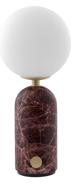 Lampade da tavolo Globen Lighting, Torrano, dimmerabile, Rosso, Soggiorno, Marmo, Scandinavo
