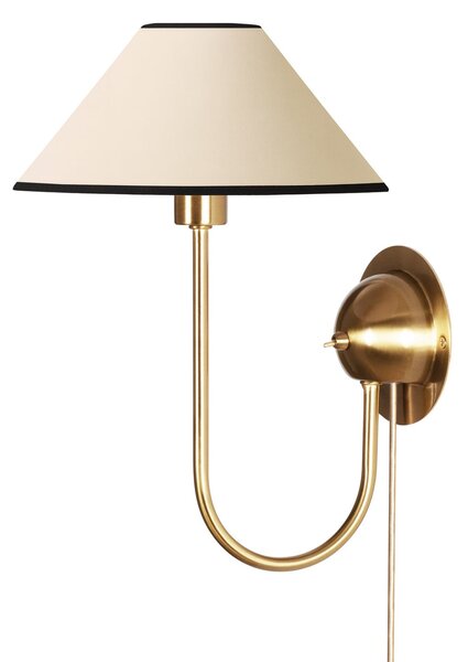 Applique da parete Globen Lighting, IRIS, Beige, Soggiorno, Tessuto / Tessile, Scandinavo