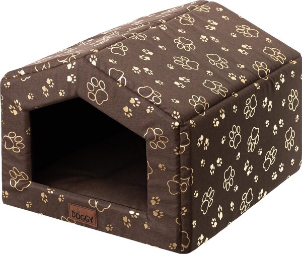 Cuccia per cani da interno con cuscino -55x59 cm- Morbida cuccia per cani in tessuto Oxford, idrorepellente, leggera e compatta | Doggy
