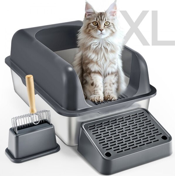 Lettiera aperta per gatti 152,4 mm - Lettiera per gatti con capacità di 60 litri - Lettiera a ciotola per gatti - Toilette per gatti di alta qualità