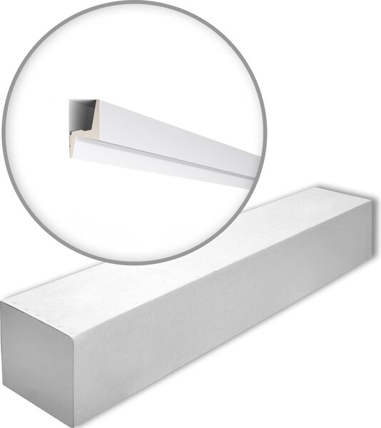 NMC IL6-box ARSTYL Noel Marquet 1 cartone con 14 strisce decorative Cornice per soffitto Illuminazione indiretta stile moderno colore bianco | 28 m