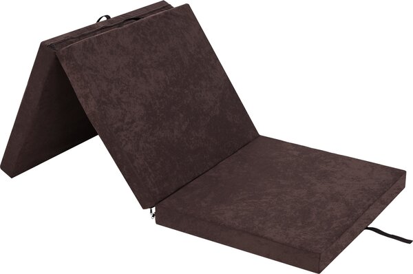 Materasso pieghevole "BEN" - 195×80×8 cm - pieghevole, rivestimento lavabile, tessuto Aloba, come letto per gli ospiti, tappetino da allenamento o pouf | PillowPrim