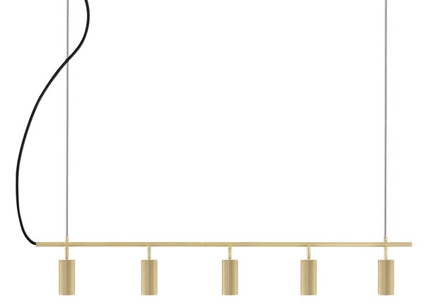 Lampada a sospensione Globen Lighting, Hubble 5, dimmerabile, Bronzo / Ottone anticato, Sala da pranzo, Alluminio, Scandinavo