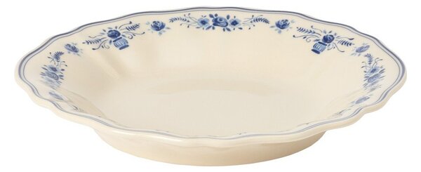 Piatto fondo blu/beige in gres ø 24,5 cm Vila – Costa Nova