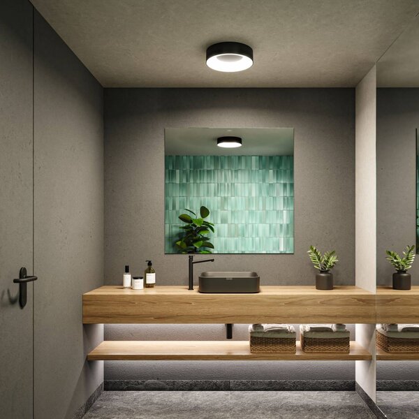 Paulmann Plafoniera Casca, dimmerabile, Nero, Bagno, Metallo, Moderno, Plafoniera