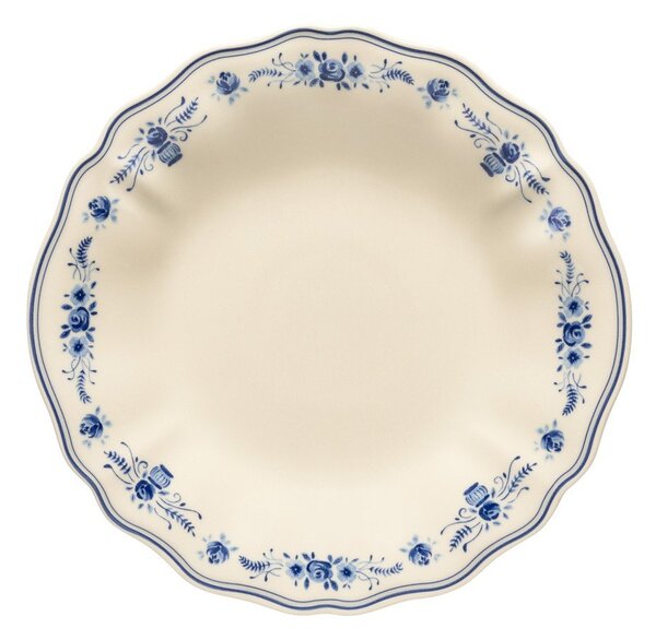 Piatto fondo blu/beige in gres ø 24,5 cm Vila – Costa Nova
