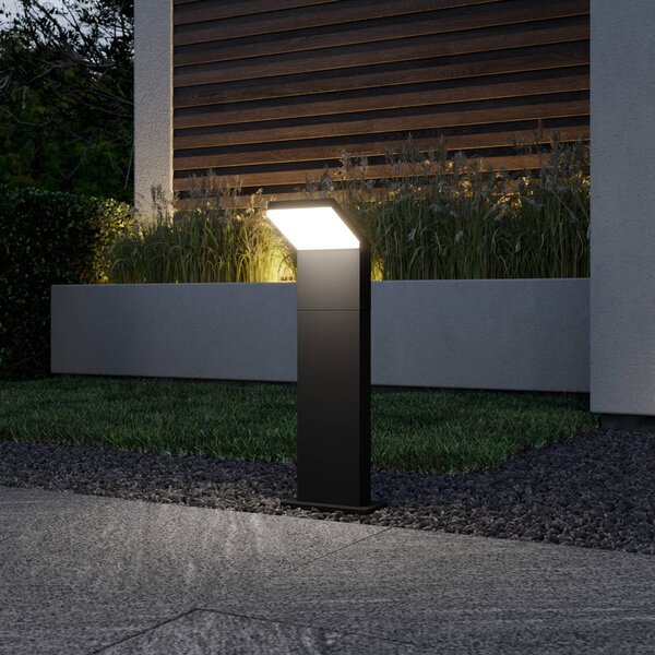 Lampioncino da giardino Yolena Arcchio, Nero, Alluminio, Moderno, Lampada LED da esterni