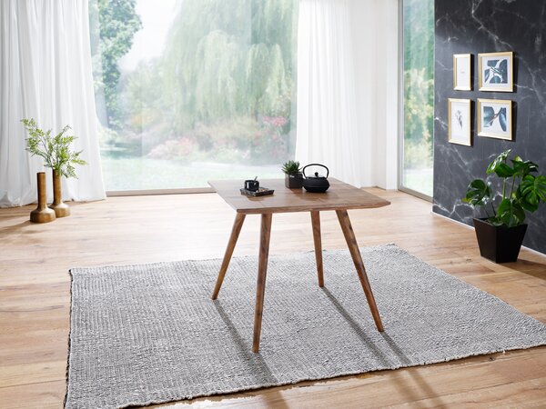 Tavolo da pranzo REPA 80 x 80 x 76 cm rustico in sheesham