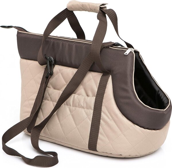 Borsa da trasporto per animali domestici misura 2 - 50×25×27 cm, robusta e di facile manutenzione, OEKO-TEX, con cerniera e tasche, per cani fino a 8 kg