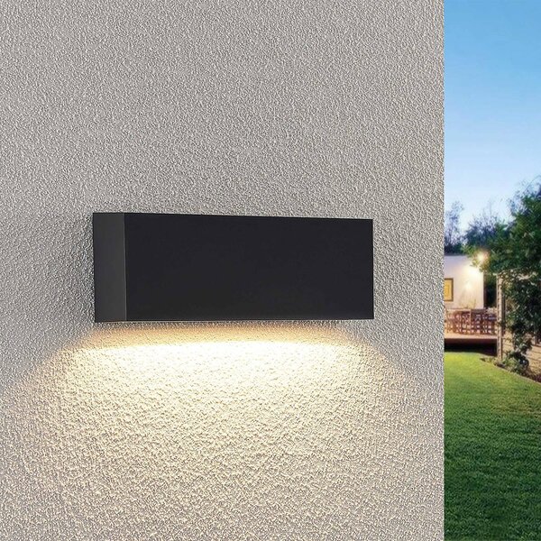Applique da esterni a LED Jarte Lindby, Nero, Plastica, Moderno, Applique LED da esterni