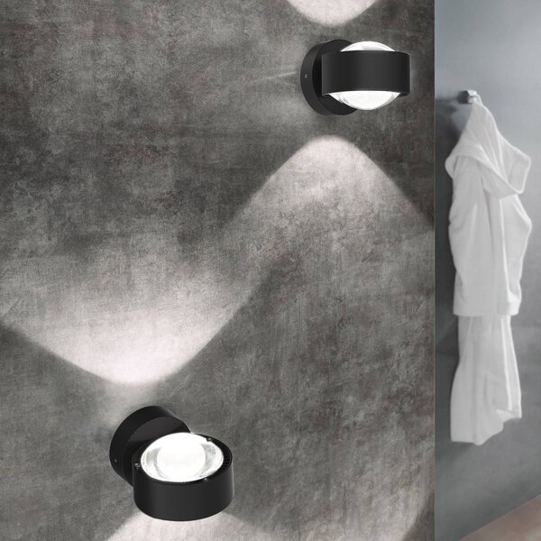 Top Light Faretto PUK Mini Wall, dimmerabile, Nero, Soggiorno / Sala da pranzo, Metallo, Design, Applique