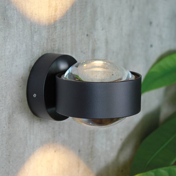 Top Light Faretto PUK Mini Wall, dimmerabile, Nero, Soggiorno / Sala da pranzo, Metallo, Design, Applique