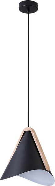 Rabalux 6650 lampada a sospensione 1 spot Neva, E27, nero, industriale, 24,5 cm