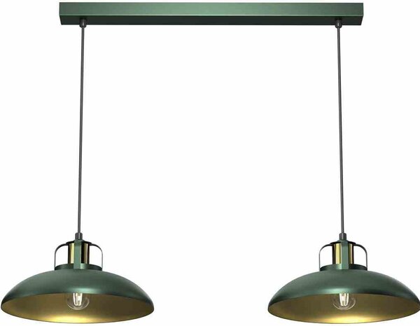 Milagro FELIX MLP7710 lampadario a sospensione verde/oro